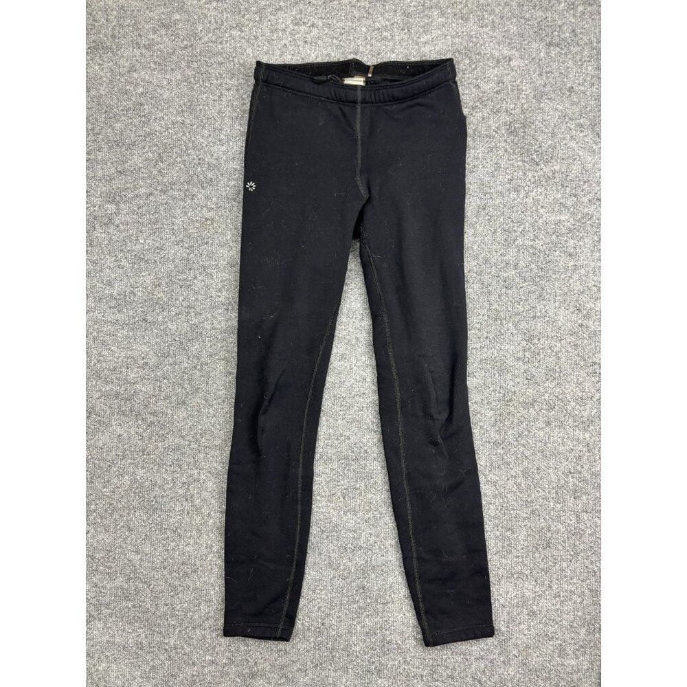 Athleta Leggings Womens Small Black Mid Rise Fleece Ankle Base Layer Pants